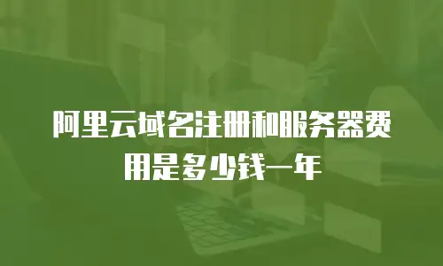阿里云域名注册和服务器费用是多少钱一年