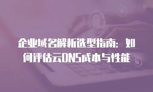 企业域名解析选型指南：如何评估云DNS成本与性能