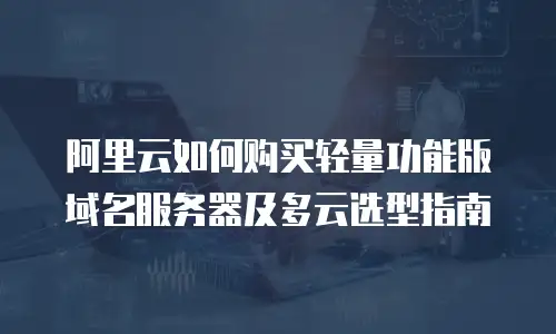 阿里云如何购买轻量功能版域名服务器及多云选型指南