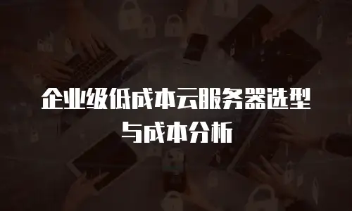 企业级低成本云服务器选型与成本分析