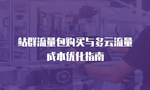 站群流量包购买与多云流量成本优化指南