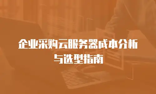 企业采购云服务器成本分析与选型指南