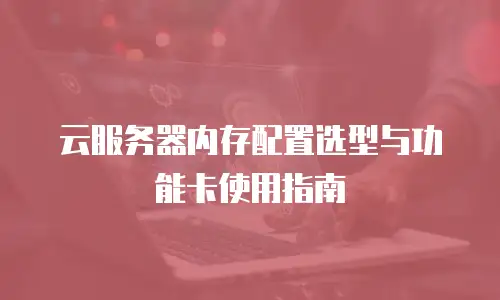 云服务器内存配置选型与功能卡使用指南