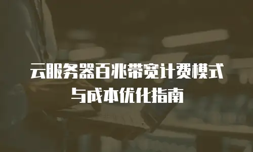 云服务器百兆带宽计费模式与成本优化指南
