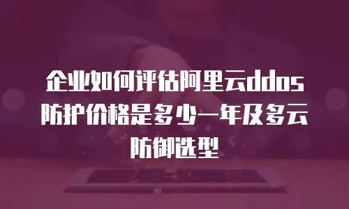 企业如何评估阿里云ddos防护价格是多少一年及多云防御选型