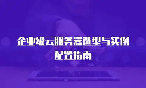 企业级云服务器选型与实例配置指南