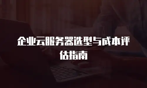 企业云服务器选型与成本评估指南