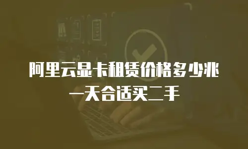 阿里云显卡租赁价格多少兆一天合适买二手