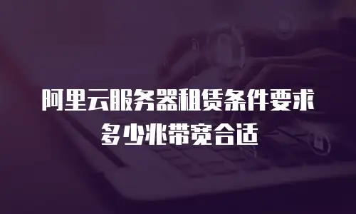 阿里云服务器租赁条件要求多少兆带宽合适