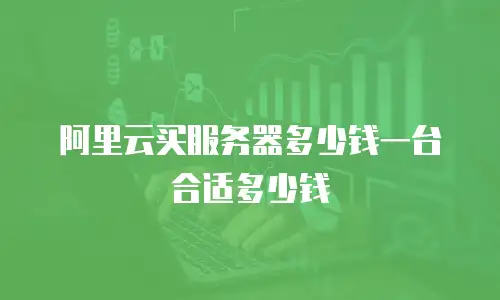 阿里云买服务器多少钱一台合适多少钱
