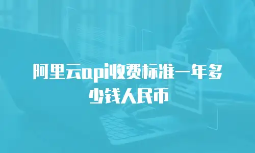 阿里云api收费标准一年多少钱人民币