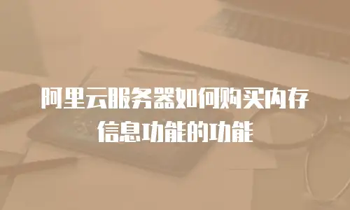 阿里云服务器如何购买内存信息功能的功能