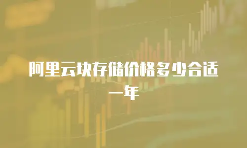 阿里云块存储价格多少合适一年