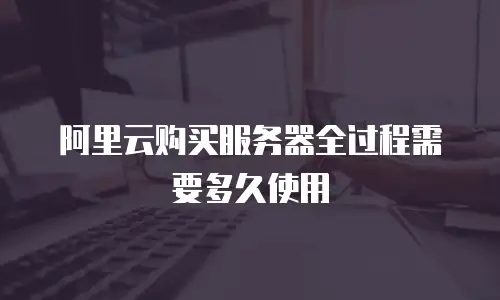 阿里云购买服务器全过程需要多久使用
