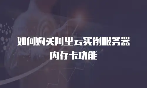 如何购买阿里云实例服务器内存卡功能