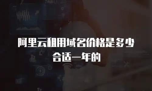 阿里云租用域名价格是多少合适一年的