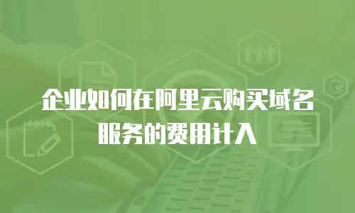 企业如何在阿里云购买域名服务的费用计入