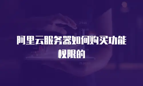 阿里云服务器如何购买功能权限的