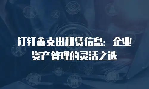 钉钉鑫支出租赁信息：企业资产管理的灵活之选