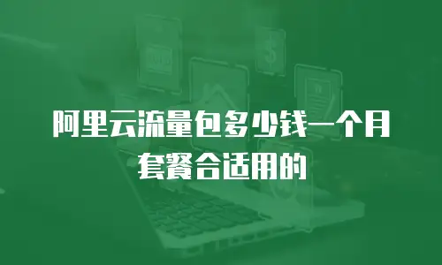 阿里云流量包多少钱一个月套餐合适用的