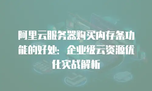 阿里云服务器购买内存条功能的好处：企业级云资源优化实战解析