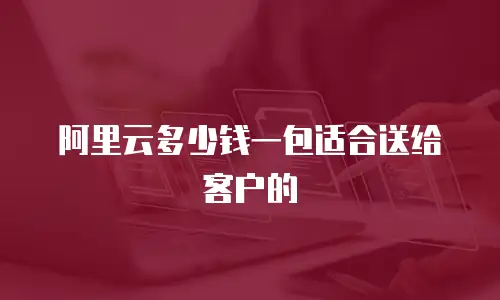 阿里云多少钱一包适合送给客户的