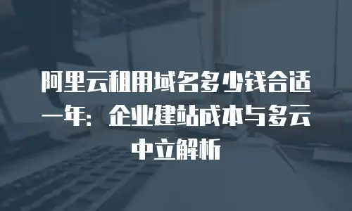 阿里云租用域名多少钱合适一年：企业建站成本与多云中立解析
