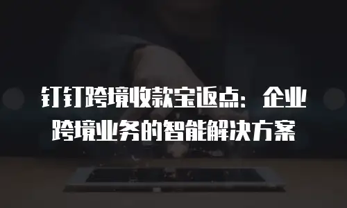 钉钉跨境收款宝返点：企业跨境业务的智能解决方案