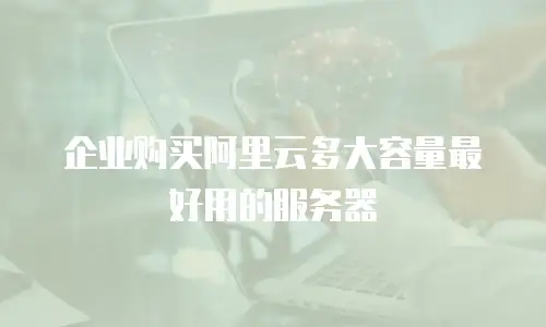 企业购买阿里云多大容量最好用的服务器
