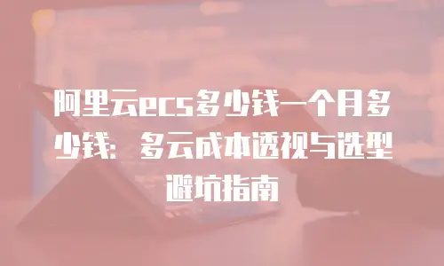 阿里云ecs多少钱一个月多少钱：多云成本透视与选型避坑指南