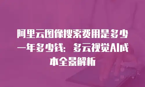 阿里云图像搜索费用是多少一年多少钱：多云视觉AI成本全景解析