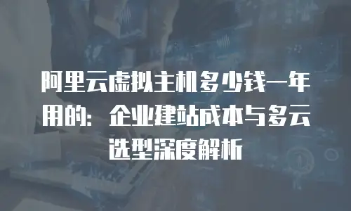 阿里云虚拟主机多少钱一年用的：企业建站成本与多云选型深度解析
