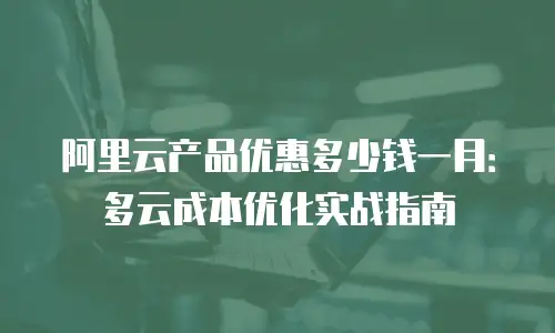 阿里云产品优惠多少钱一月：多云成本优化实战指南