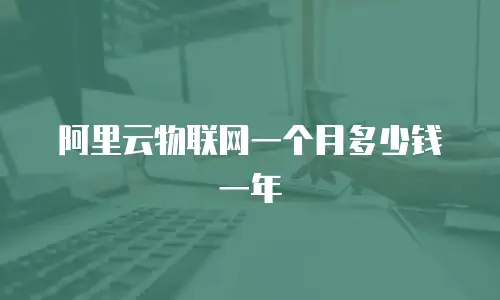 阿里云物联网一个月多少钱一年