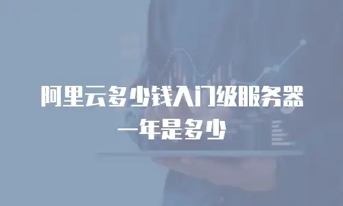 阿里云多少钱入门级服务器一年是多少