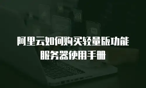 阿里云如何购买轻量版功能服务器使用手册