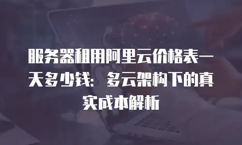 服务器租用阿里云价格表一天多少钱：多云架构下的真实成本解析