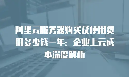 阿里云服务器购买及使用费用多少钱一年：企业上云成本深度解析
