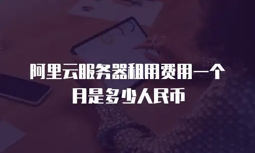 阿里云服务器租用费用一个月是多少人民币