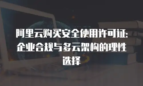 阿里云购买安全使用许可证：企业合规与多云架构的理性选择