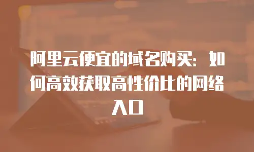阿里云便宜的域名购买：如何高效获取高性价比的网络入口