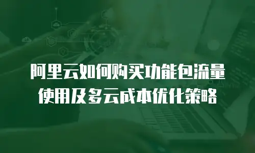 阿里云如何购买功能包流量使用及多云成本优化策略