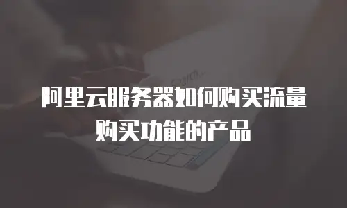 阿里云服务器如何购买流量购买功能的产品