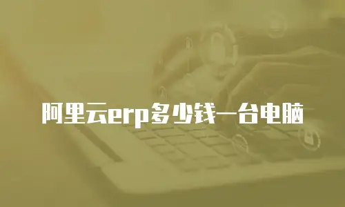 阿里云erp多少钱一台电脑