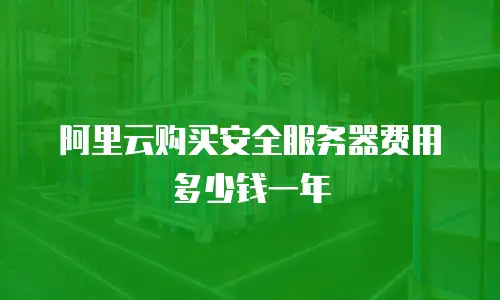 阿里云购买安全服务器费用多少钱一年