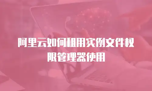 阿里云如何租用实例文件权限管理器使用