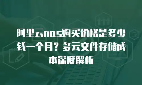 阿里云nas购买价格是多少钱一个月？多云文件存储成本深度解析