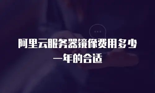 阿里云服务器镜像费用多少一年的合适