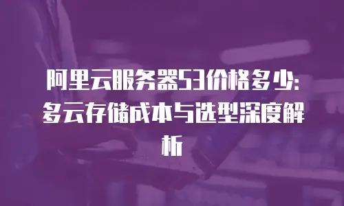 阿里云服务器S3价格多少：多云存储成本与选型深度解析