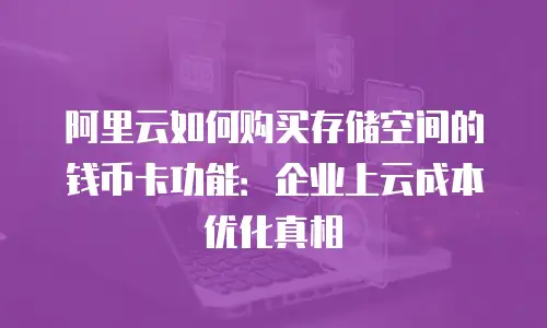 阿里云如何购买存储空间的钱币卡功能：企业上云成本优化真相